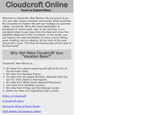 Tablet Screenshot of cloudcroft.com